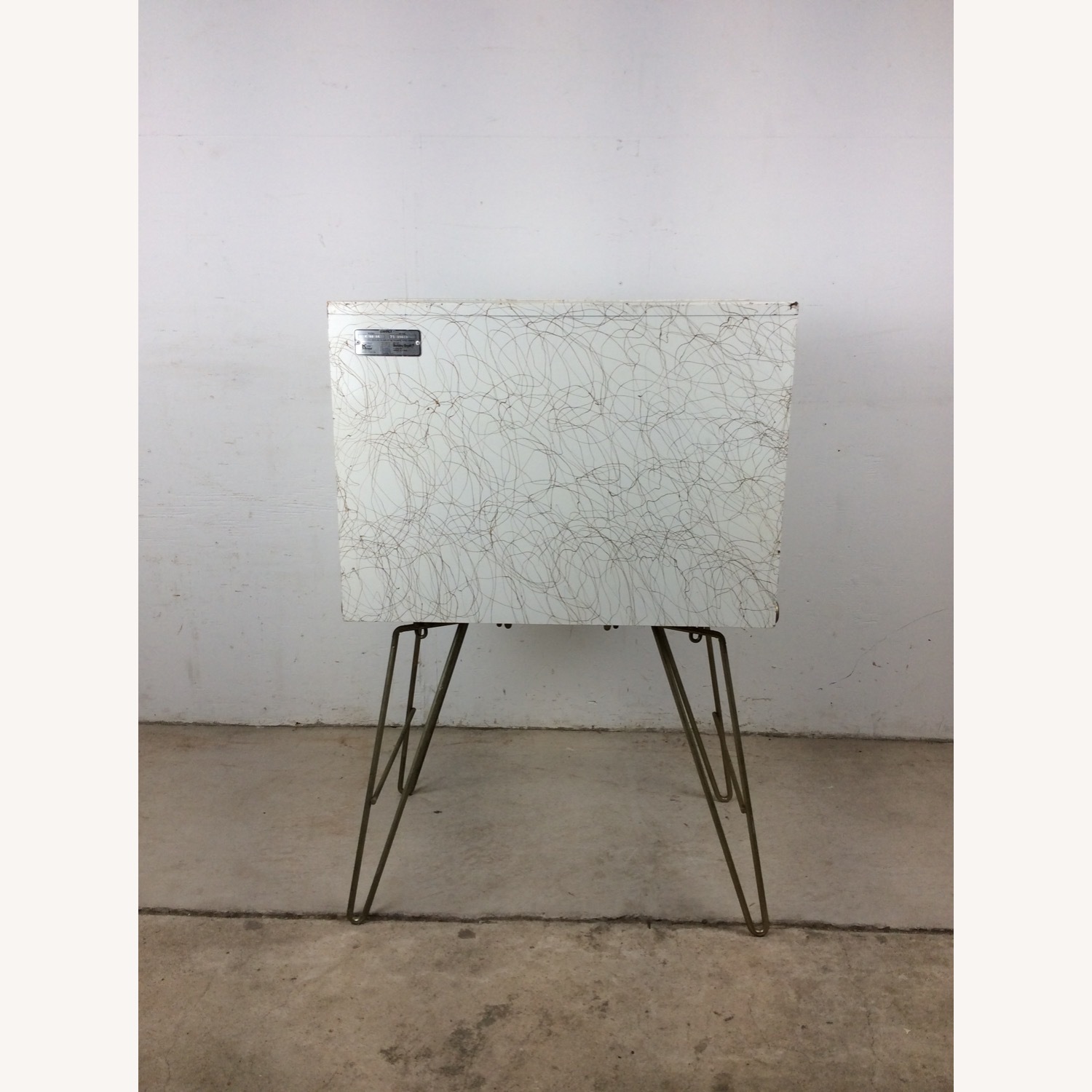 Mid Century White Newspaper Vending Machine - image-13