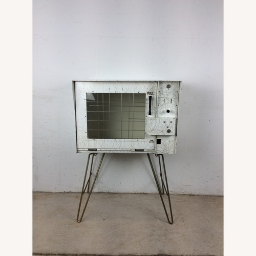 Used Mid Century White Newspaper Vending Machine for sale on AptDeco