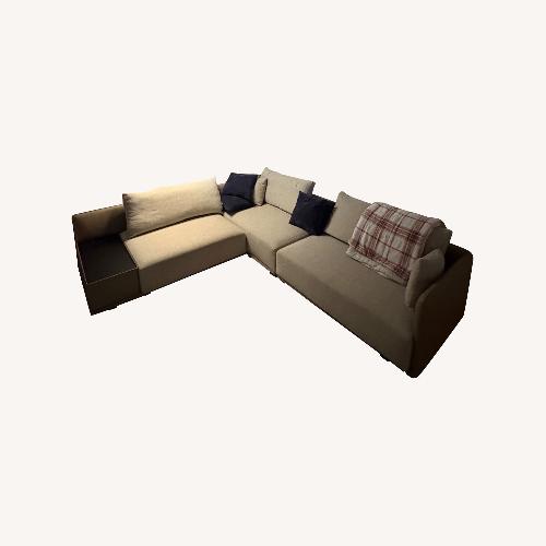 Used Camerich Light Gray Fabric 3+ Piece Sectional for sale on AptDeco
