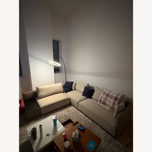 Used Camerich Light Gray Fabric 3+ Piece Sectional for sale on AptDeco