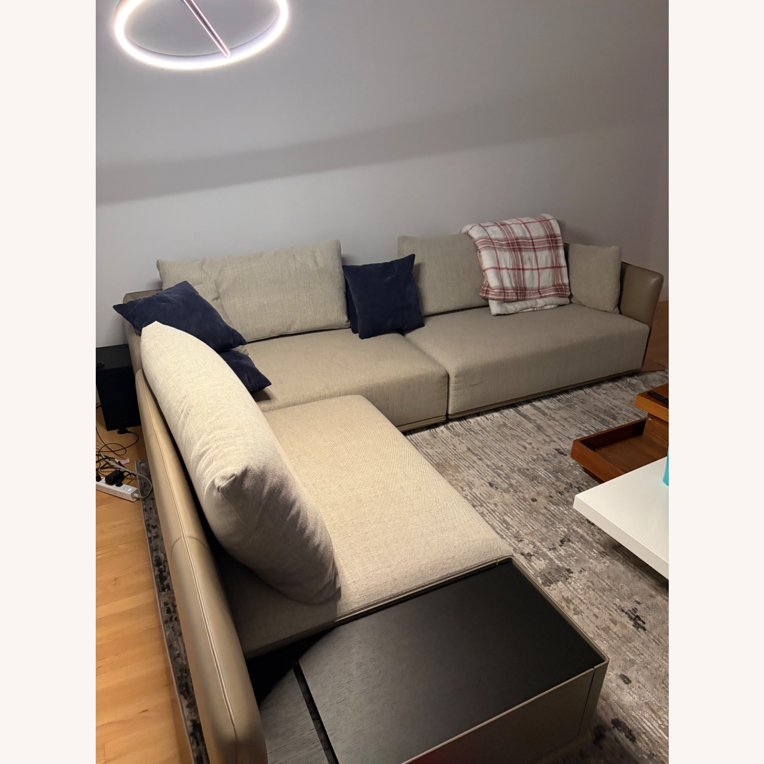 Camerich Light Gray Fabric 3+ Piece Sectional - image-3