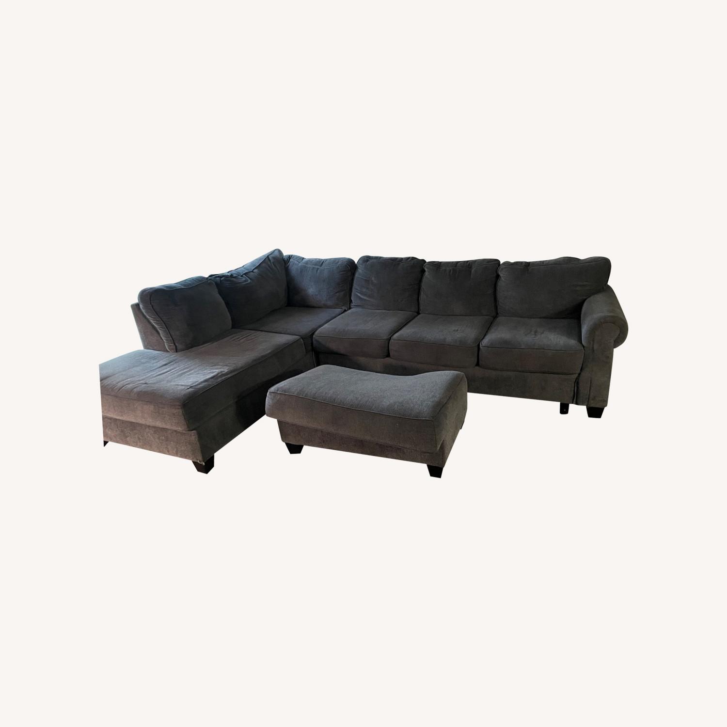 Dark Gray 3+ Piece Sectional - AptDeco