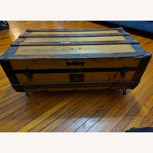 Used Trunk Natural Wood Coffee Table for sale on AptDeco