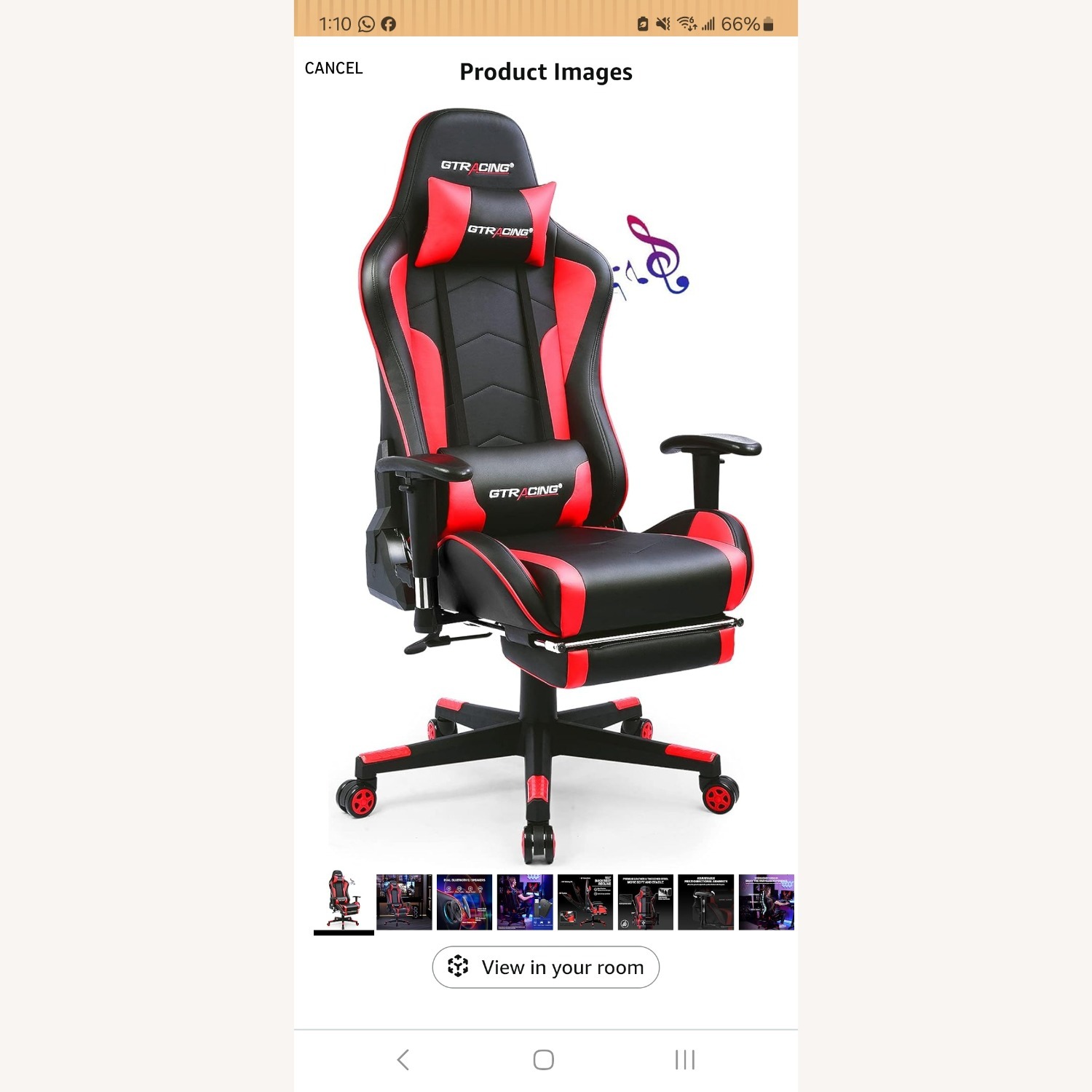 Amazon Racing Gaming Chair - image-3