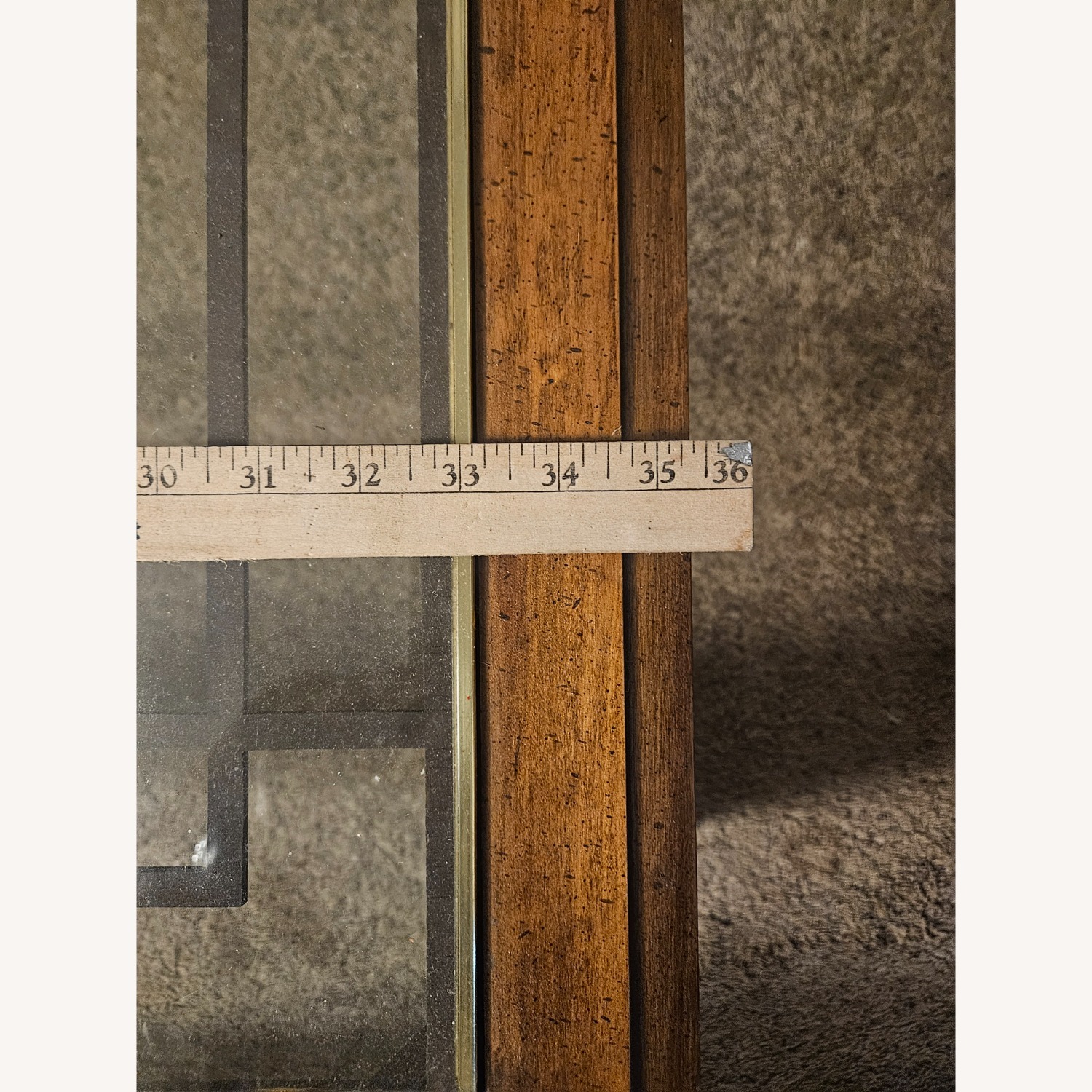 Dark Wood and Glass Coffee Table - image-3