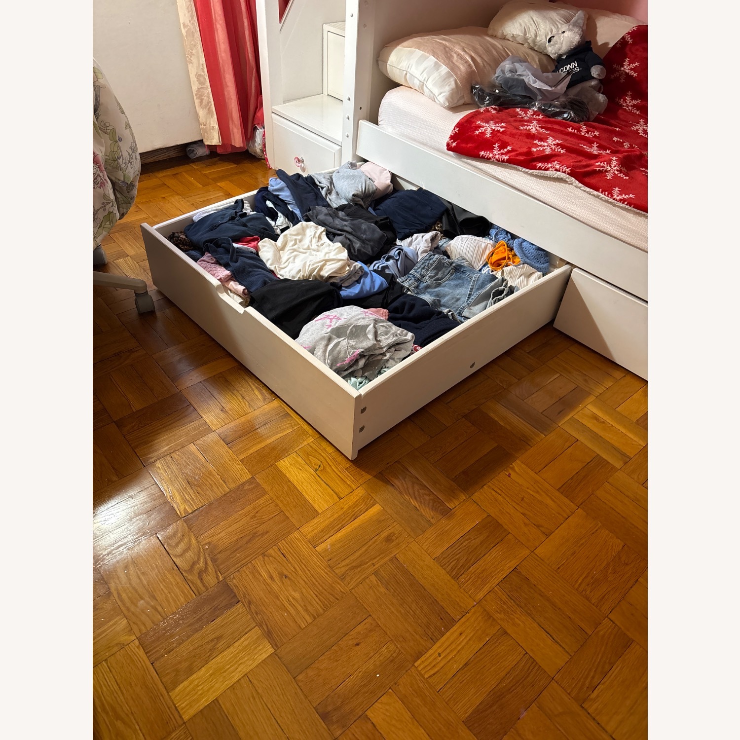 White Bunk Bed Kids Bedroom - image-5