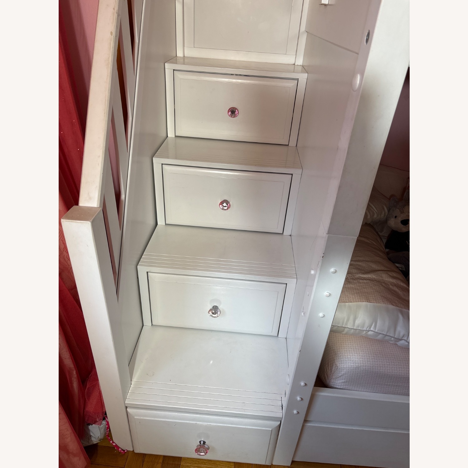 White Bunk Bed Kids Bedroom - image-4