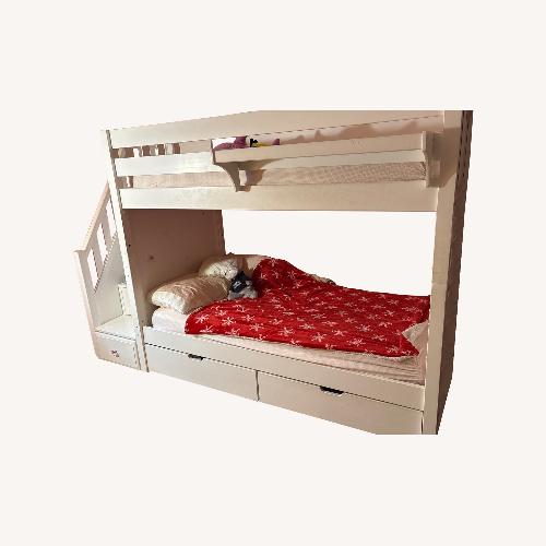 Used White Bunk Bed Kids Bedroom for sale on AptDeco