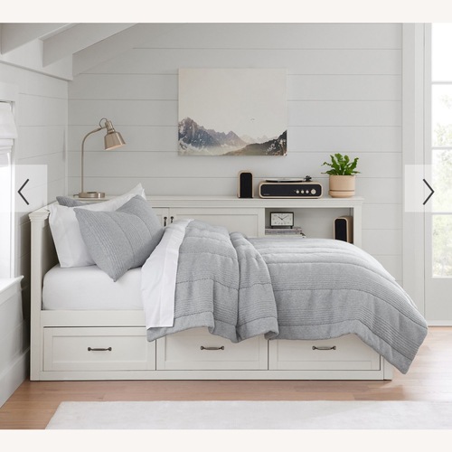Used Pottery Barn Corner Storage Bed - Queen Size for sale on AptDeco