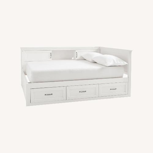 Used Pottery Barn Corner Storage Bed - Queen Size for sale on AptDeco