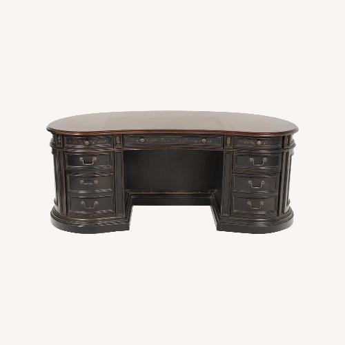 Used Hooker Furniture Corporation Dark Brown Wood Desk for sale on AptDeco