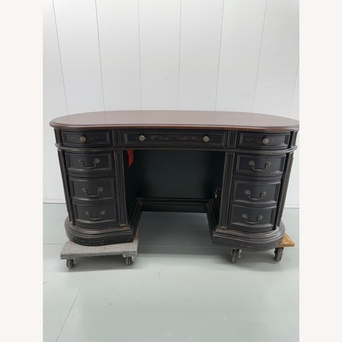 Used Hooker Furniture Corporation Dark Brown Wood Desk for sale on AptDeco