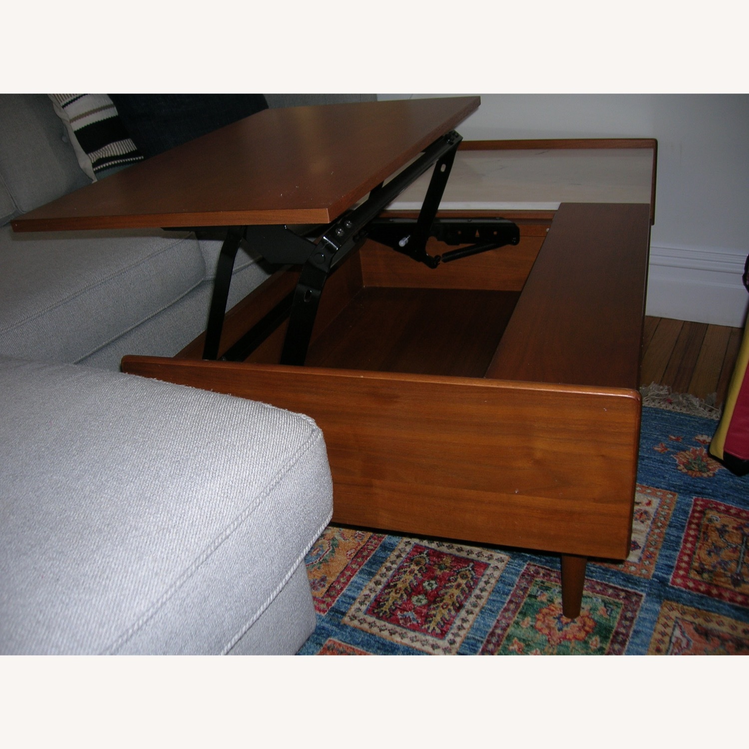 West Elm Light Brown Coffee Table - image-2