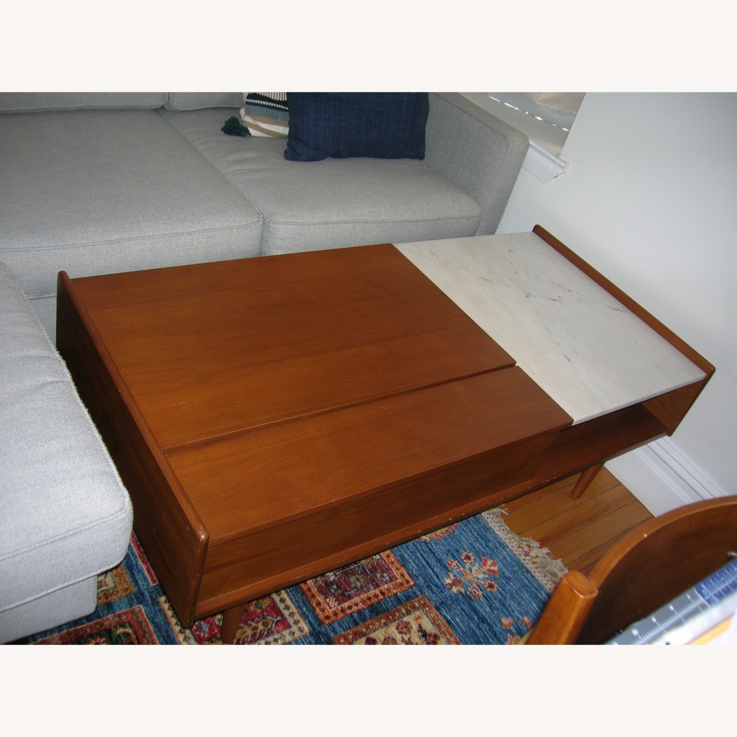 West Elm Light Brown Coffee Table - image-3