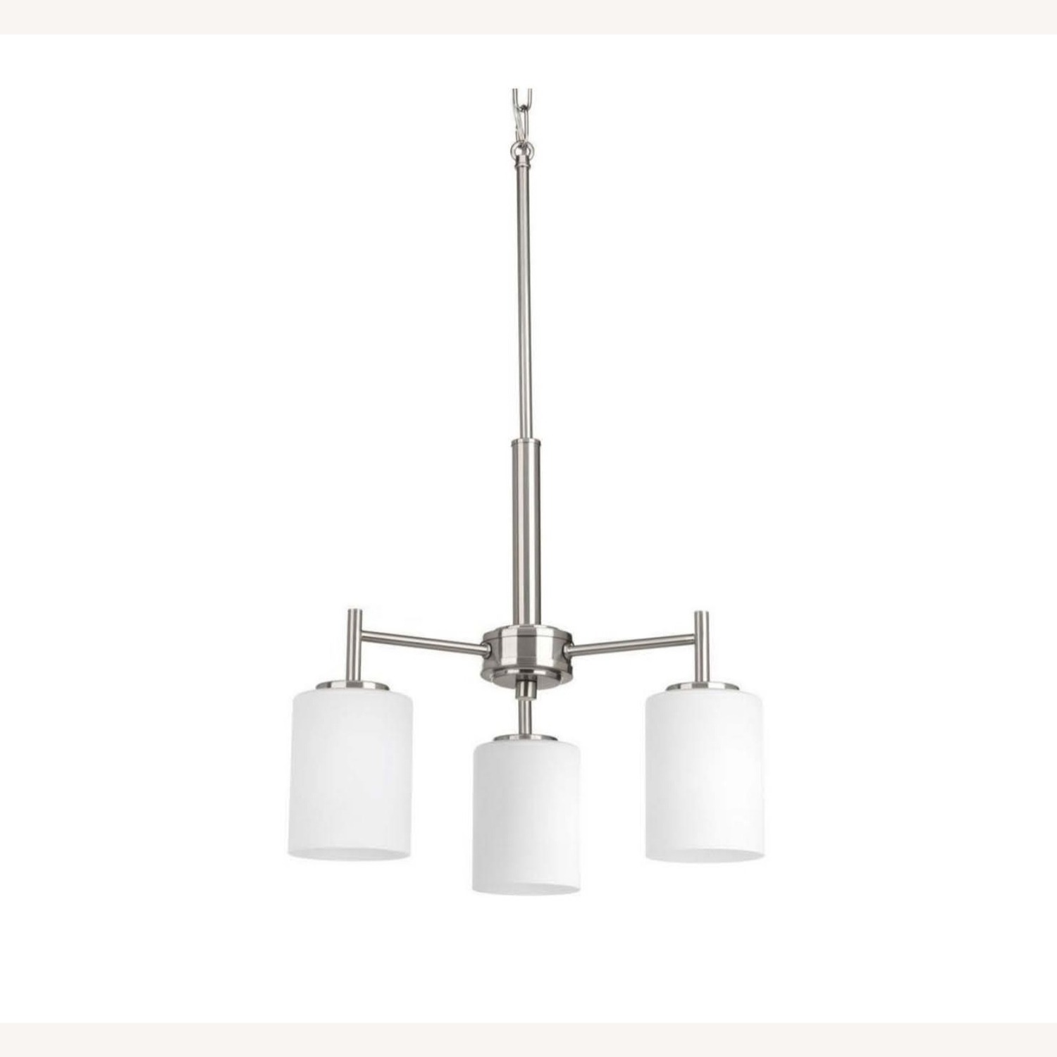 Progress Lighting Chandlier-3 Light Brushed Nickel Finish - image-1
