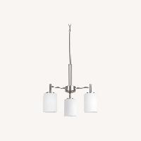 Progress Lighting Chandlier-3 Light Brushed Nickel Finish