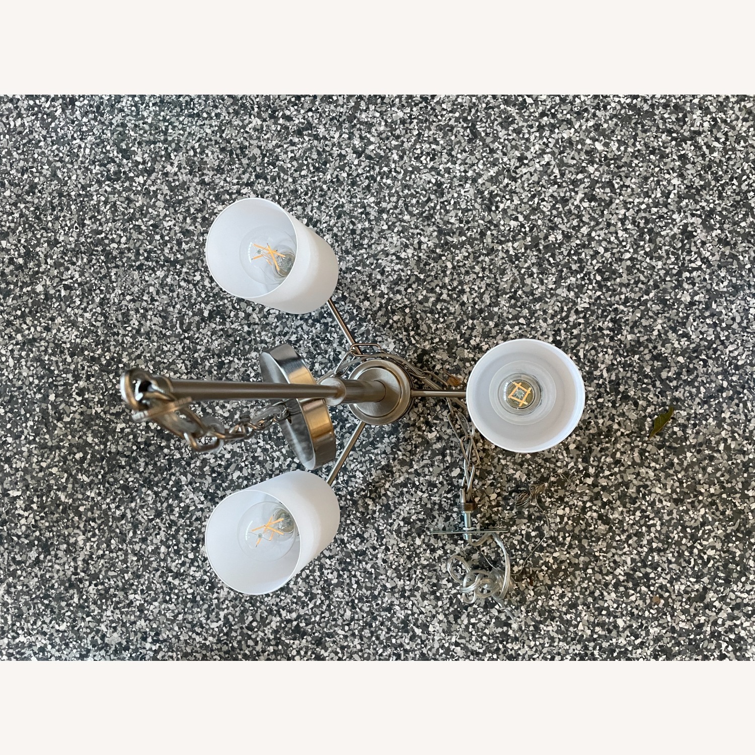 Progress Lighting Chandlier-3 Light Brushed Nickel Finish - image-2