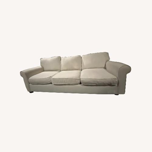 Used Pottery Barn White Fabric 3+ Seater Sofa for sale on AptDeco