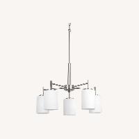 Progress Lighting Replay White Glass Ceiling Lamp