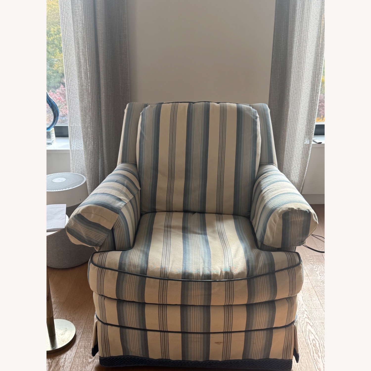 TRS Furniture Inc Blue Armchair - image-1