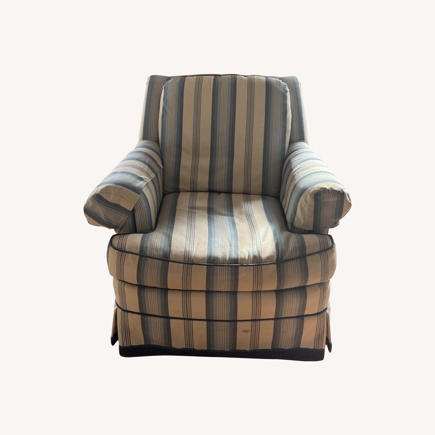 TRS Furniture Inc Blue Armchair - image-0