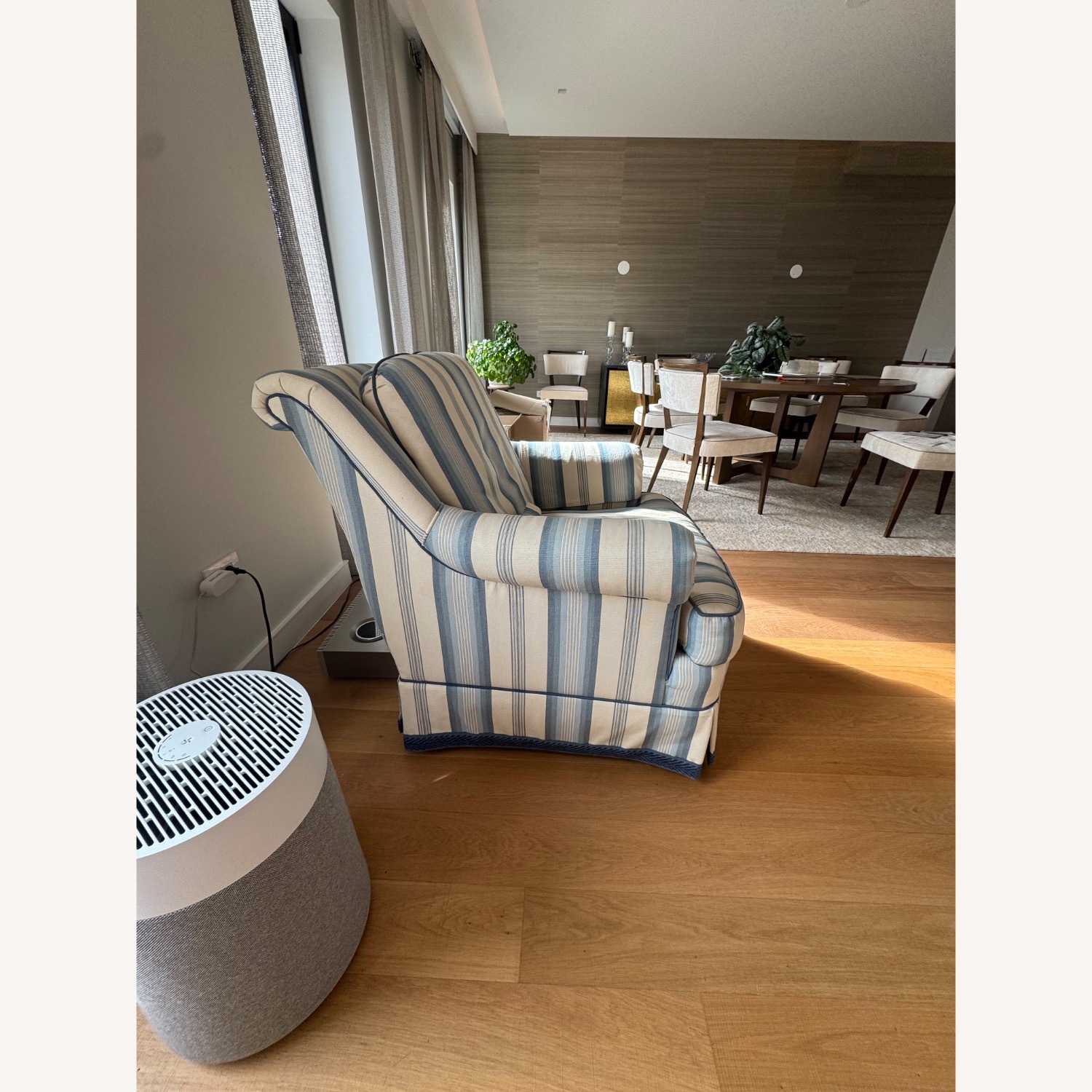 TRS Furniture Inc Blue Armchair - image-3