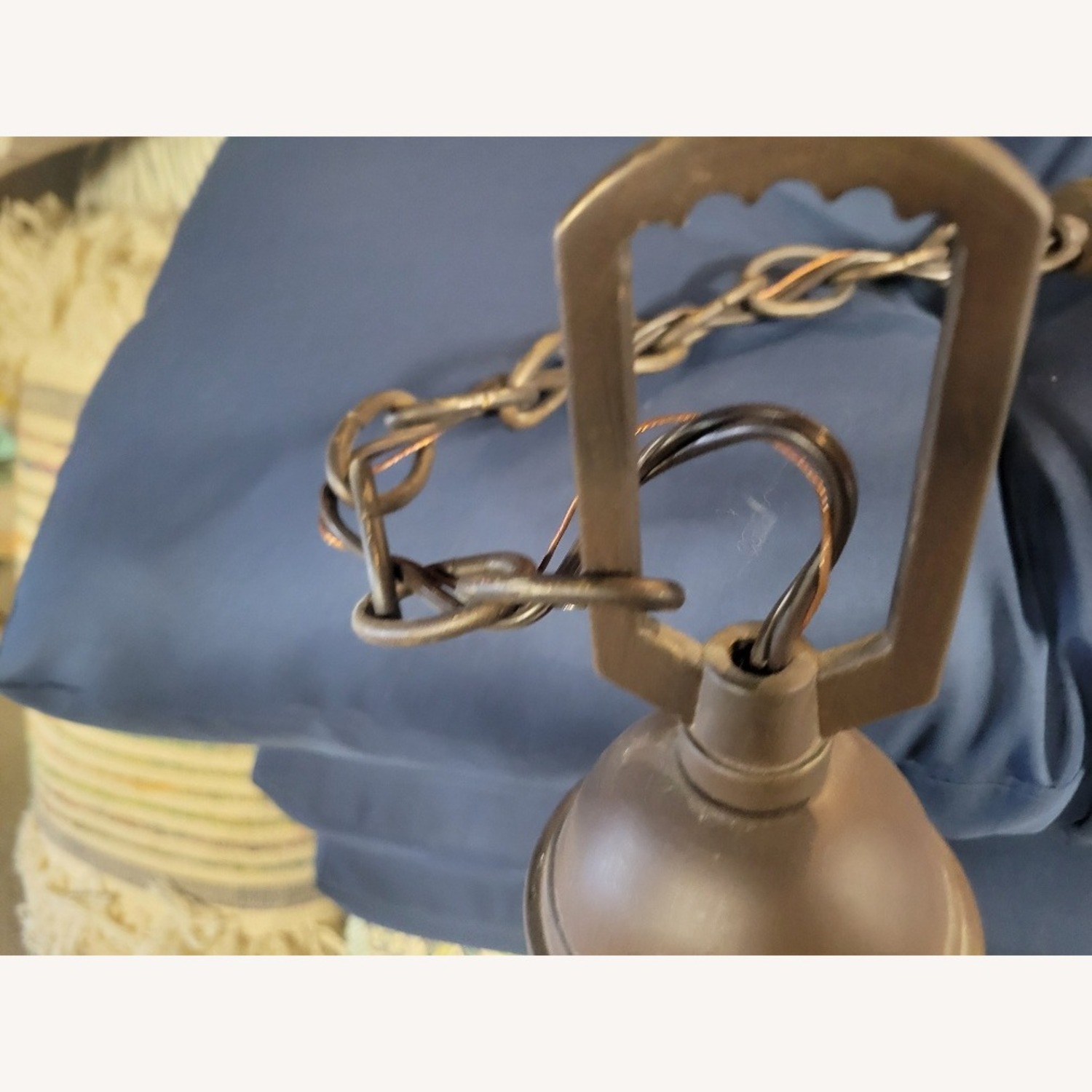 Dark Brown Large Metal Ceiling Chandelier - image-6