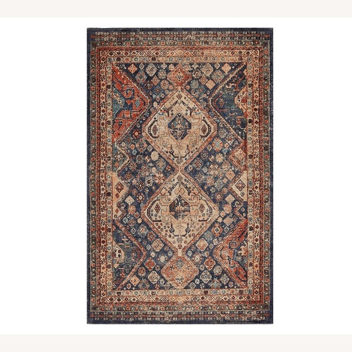 Used Pottery Barn Mahalia Handwoven Wool Rug 5' x 8' for sale on AptDeco