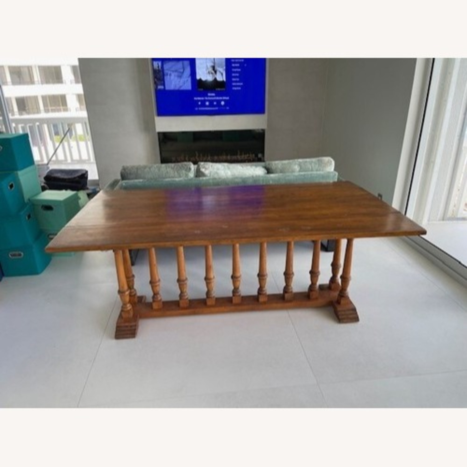 French Monastery Folding Table Replica - image-4