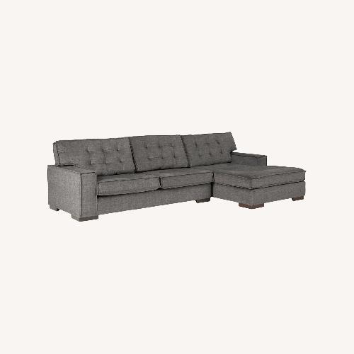 Used Ashley Furniture Dark Gray 2 Piece Sectional for sale on AptDeco