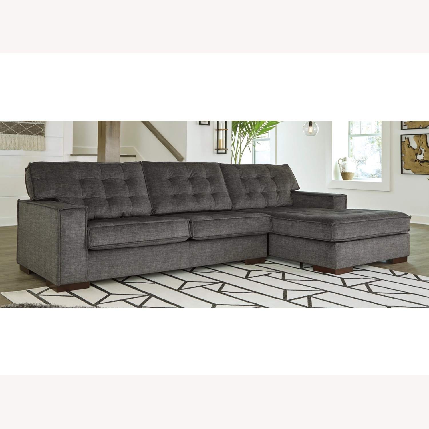 Ashley Furniture Dark Gray 2 Piece Sectional - image-5