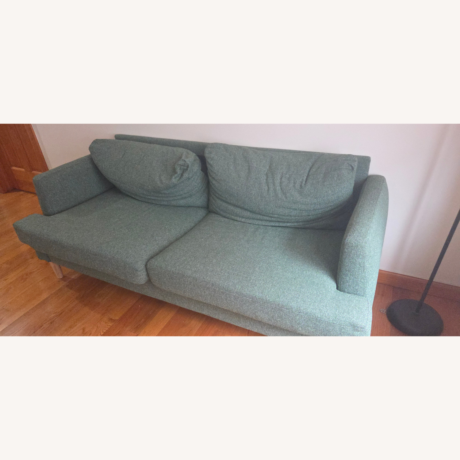 Amazon Green Fabric 2 Seater Sofa - image-4