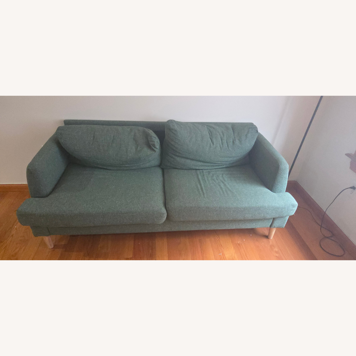 Amazon Green Fabric 2 Seater Sofa - image-1