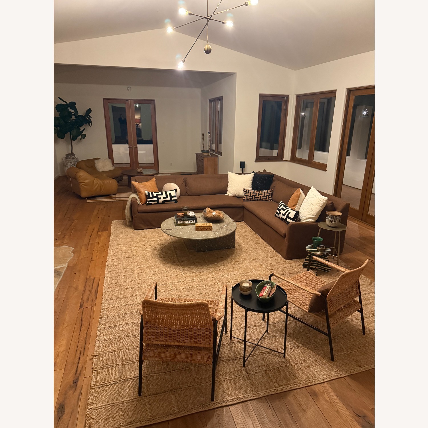 Lulu & Georgia Sectional Couch Brown - image-3