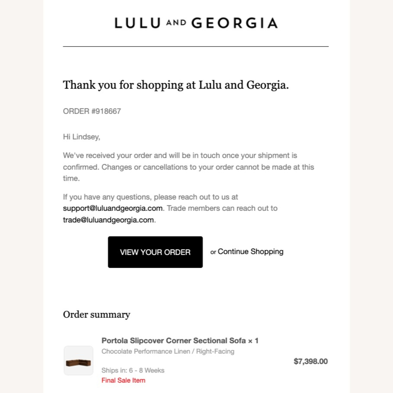 Lulu & Georgia Sectional Couch Brown - image-5