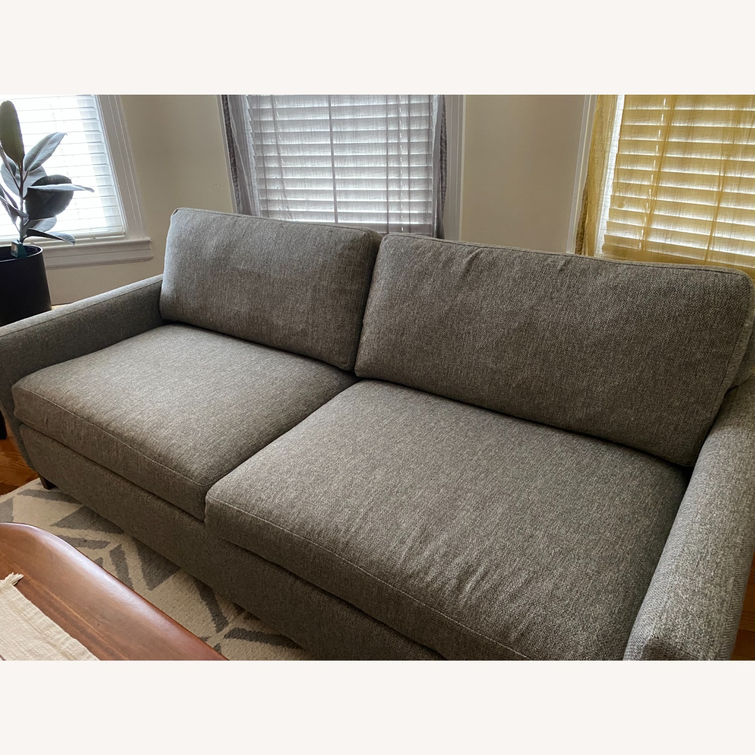 Room & Board Stevens 81" Dark Gray Fabric Sofa - image-1