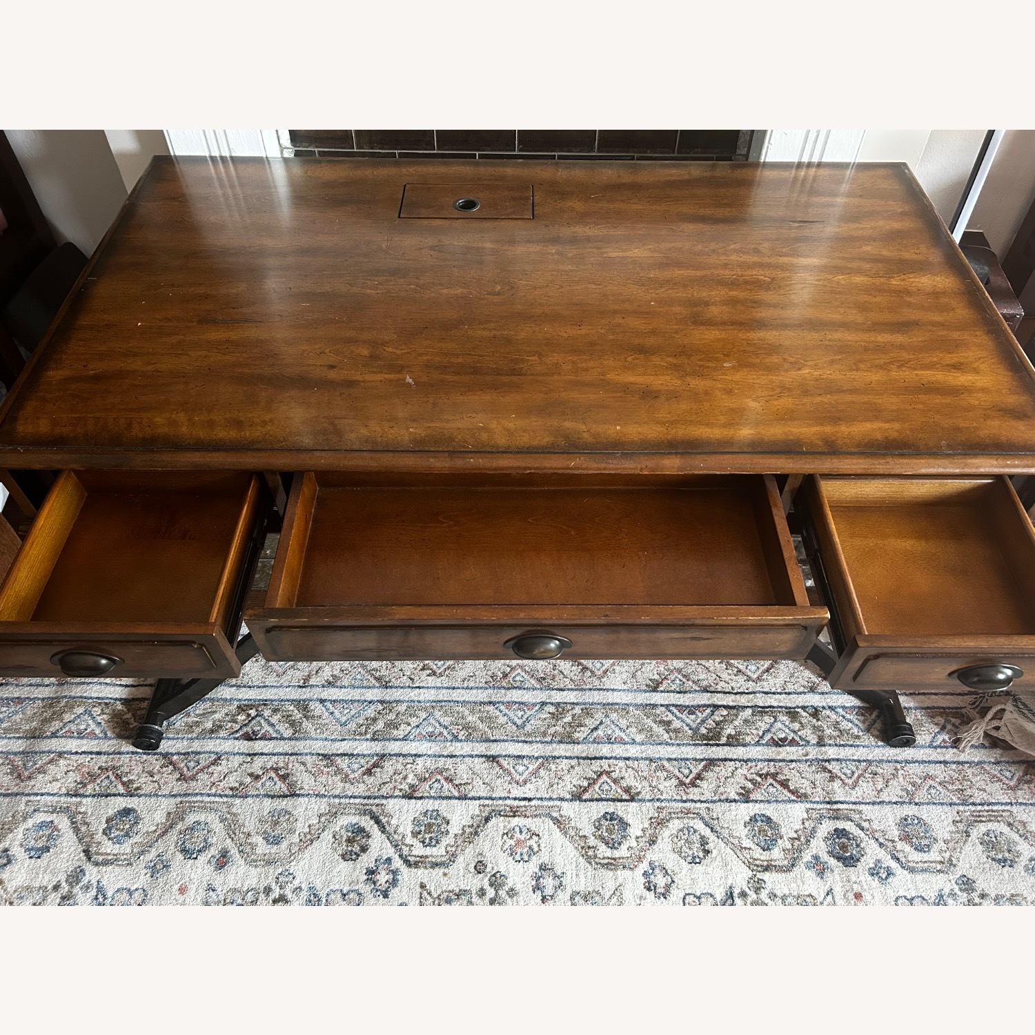 Electronic Wood Standing Desk - image-5