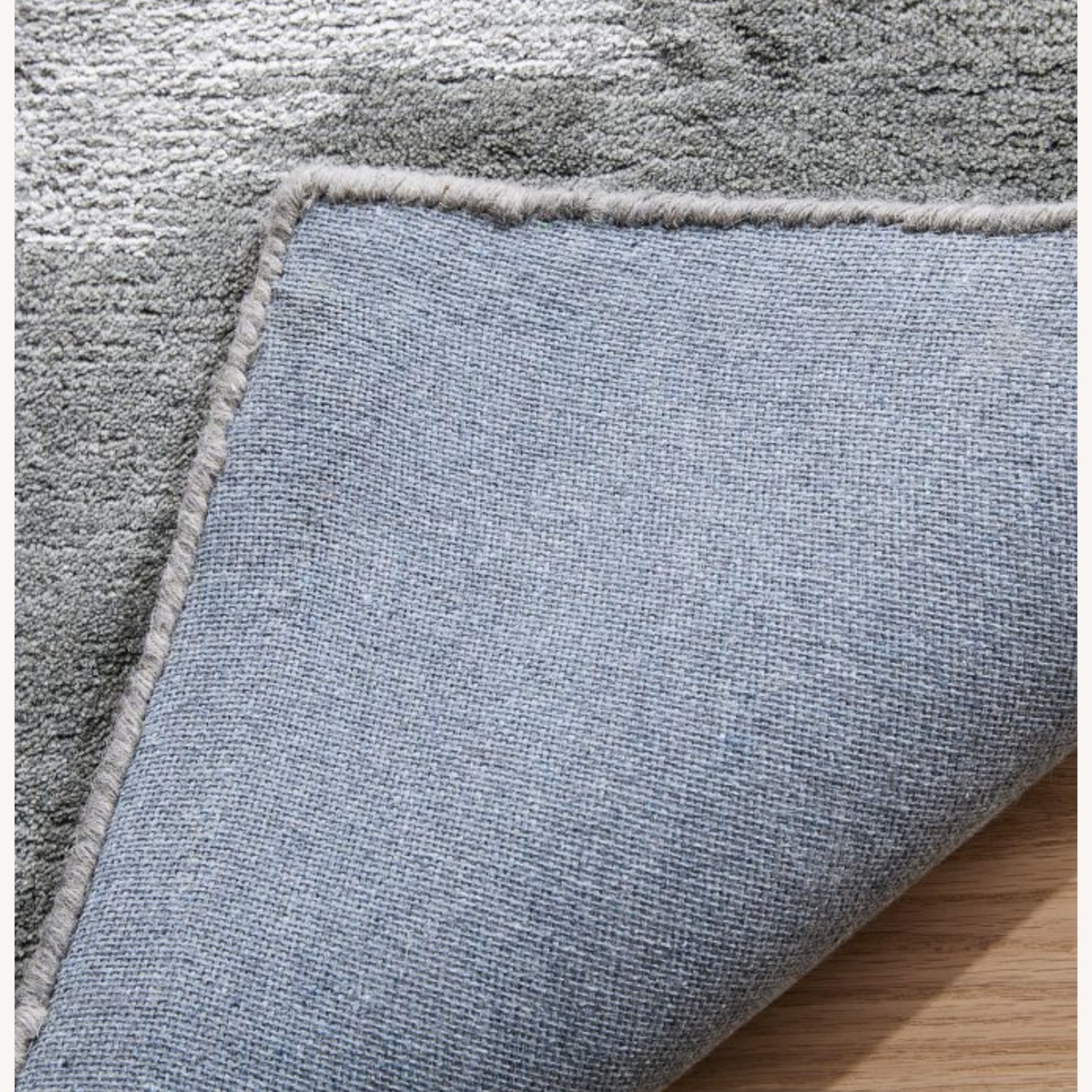 West Elm Light Gray Wool Blend Area Rug 9' x 12' - image-3