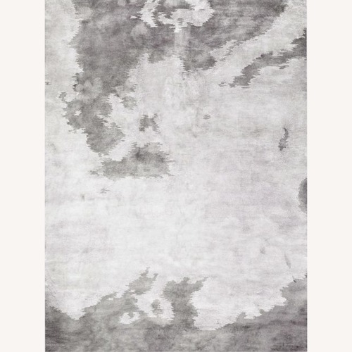 Used West Elm Light Gray Wool Blend Area Rug 9' x 12' for sale on AptDeco