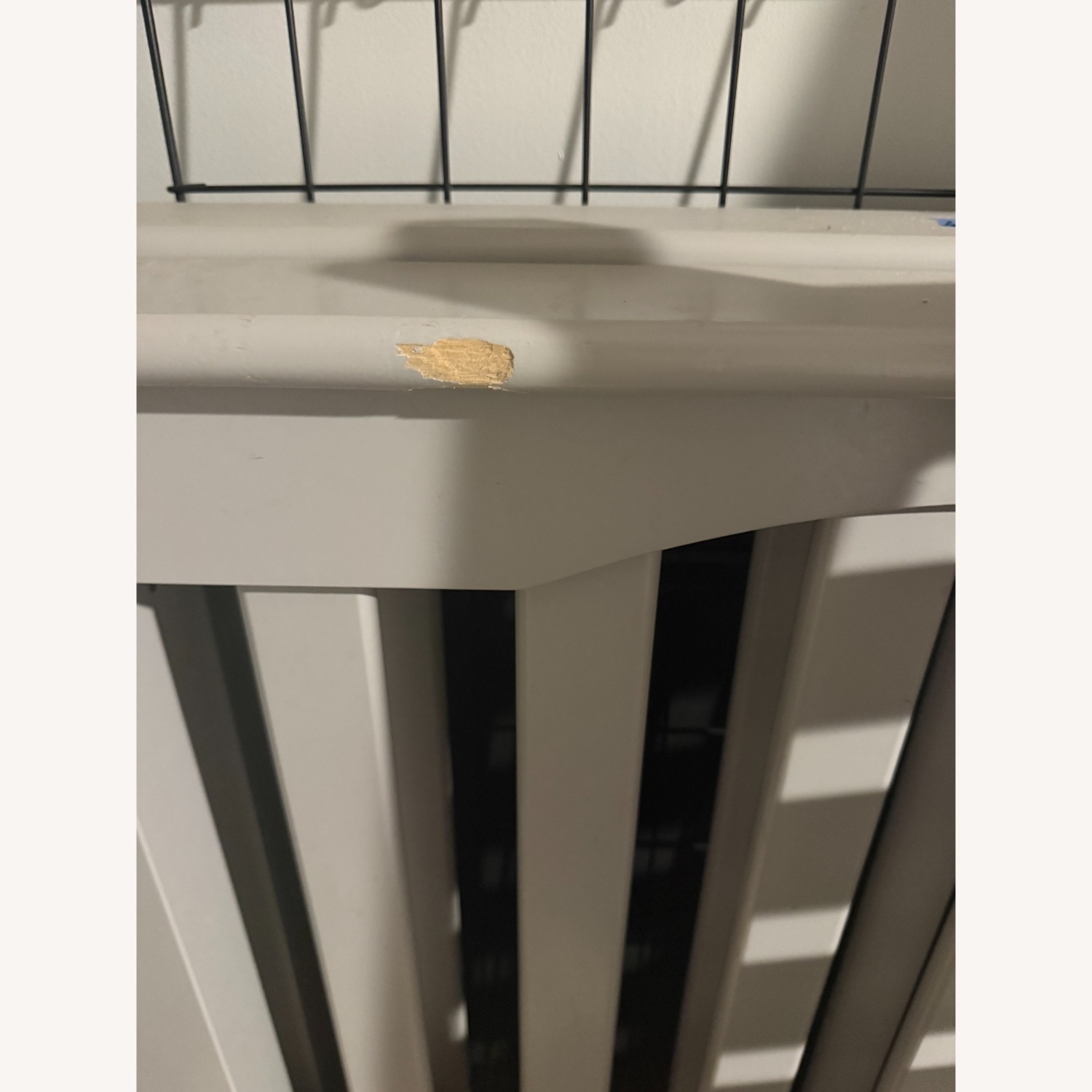 Pottery Barn Light Gray Wood Crib - image-3