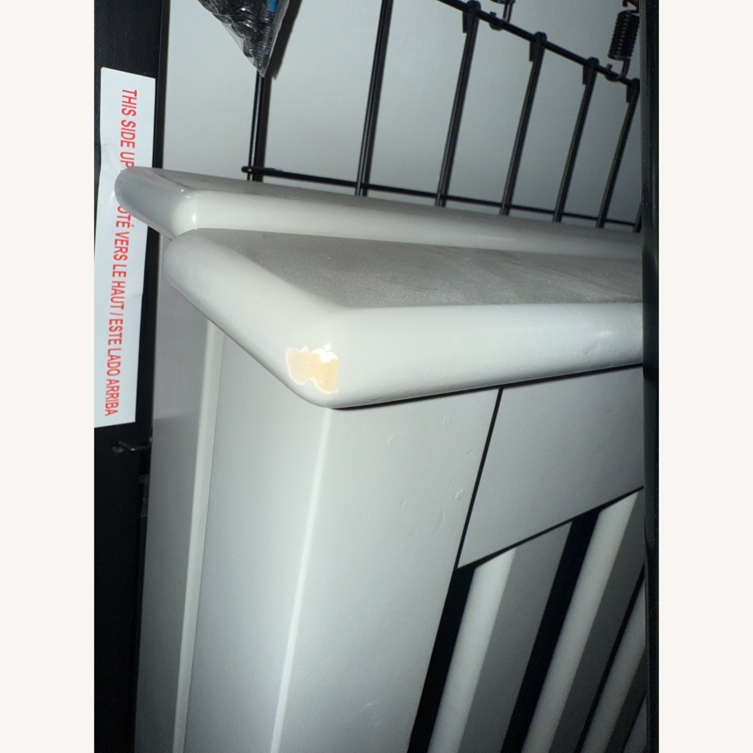 Pottery Barn Light Gray Wood Crib - image-2