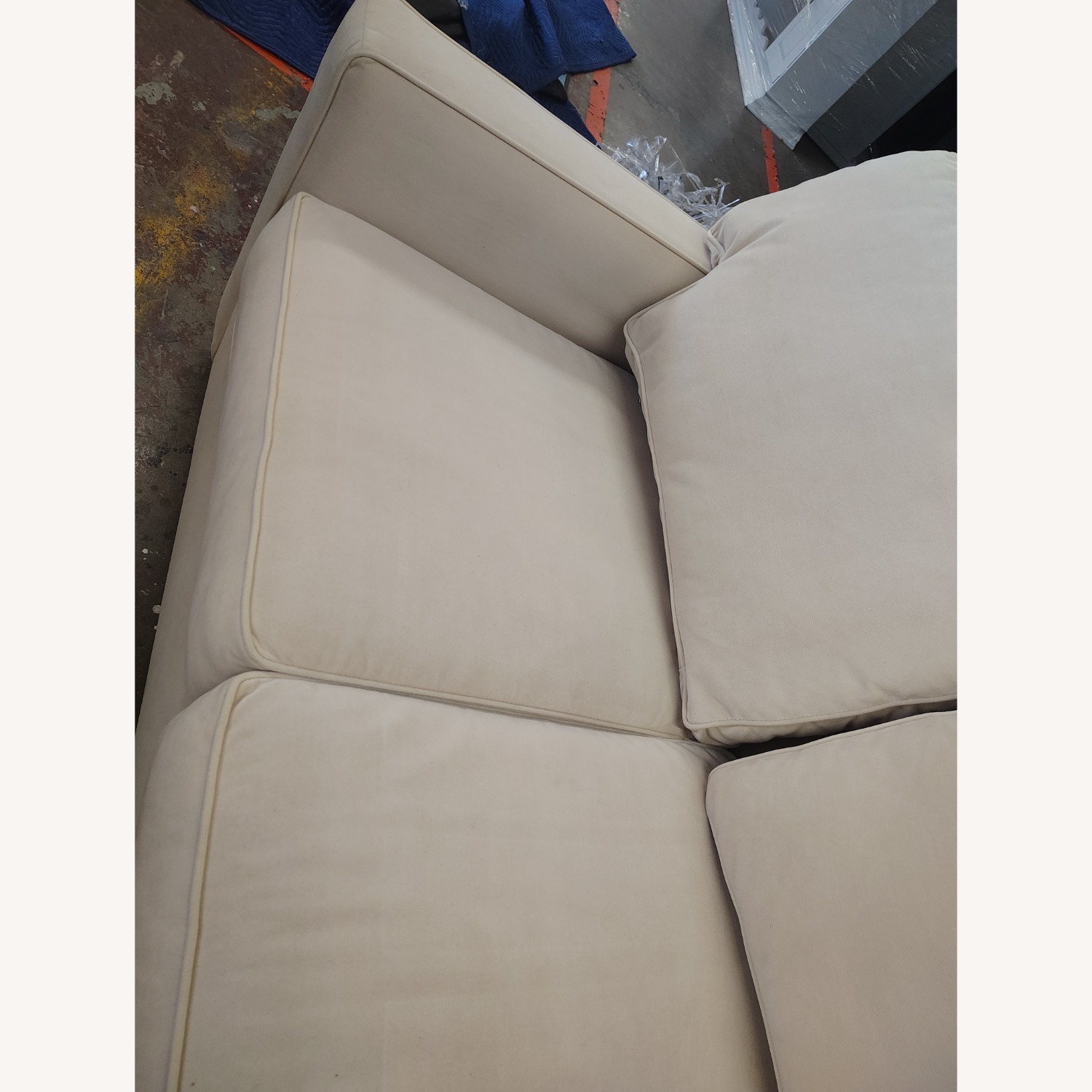 West Elm White Fabric Sleeper Sofa - image-5