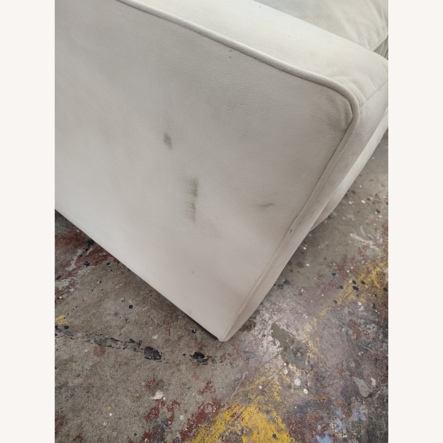 West Elm White Fabric Sleeper Sofa - image-4