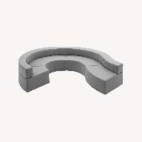 DDC 1970s Style Curved Modular Sectional Sofa