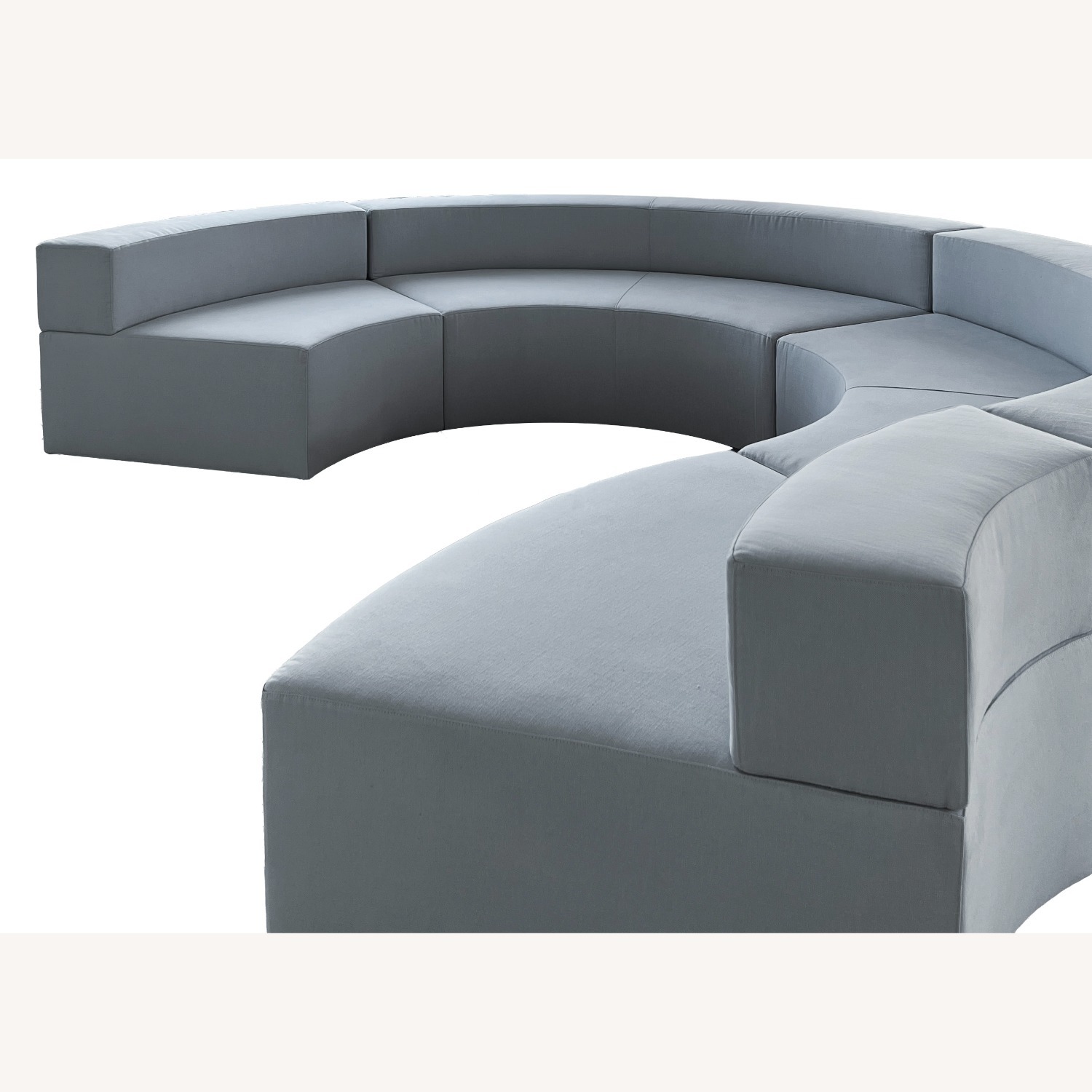 DDC 1970s Style Curved Modular Sectional Sofa - image-4