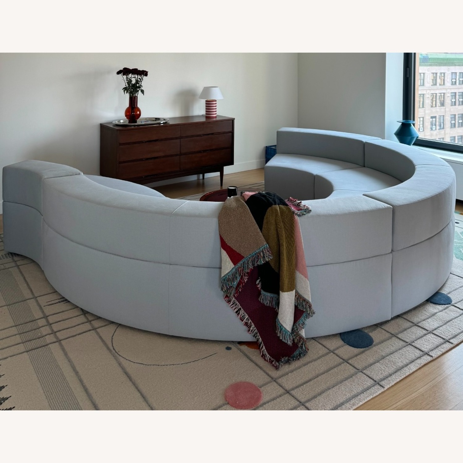 DDC 1970s Style Curved Modular Sectional Sofa - image-3