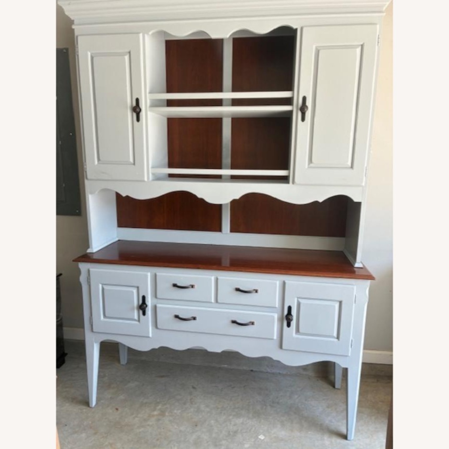 Penn Furniture Light Gray Wood Sideboard - image-3