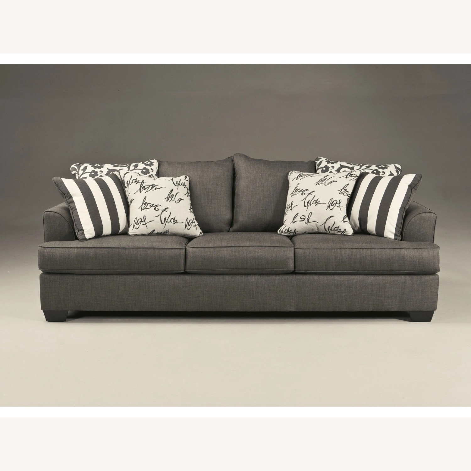Ashley Furniture Dark Gray Fabric Sleeper Sofa - image-12