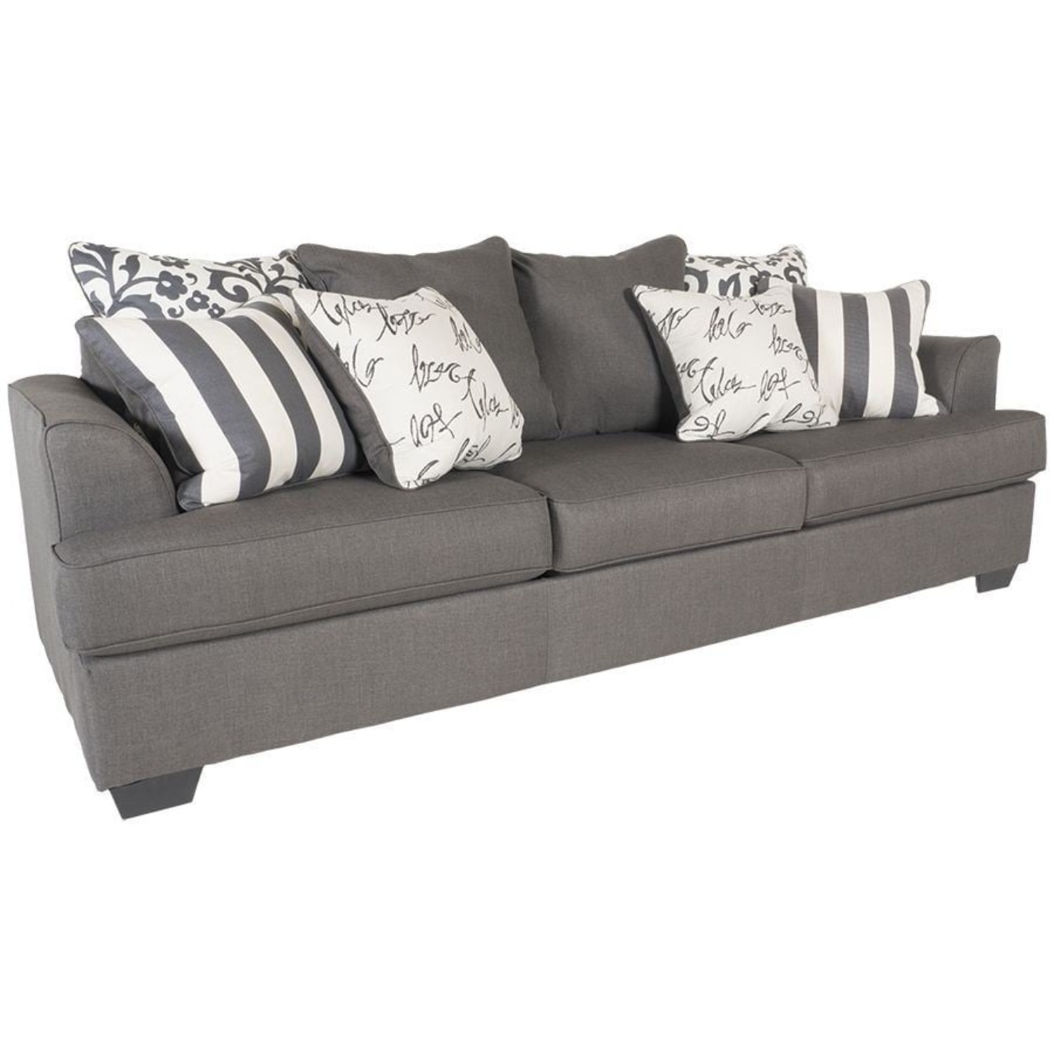 Ashley Furniture Dark Gray Fabric Sleeper Sofa - image-11