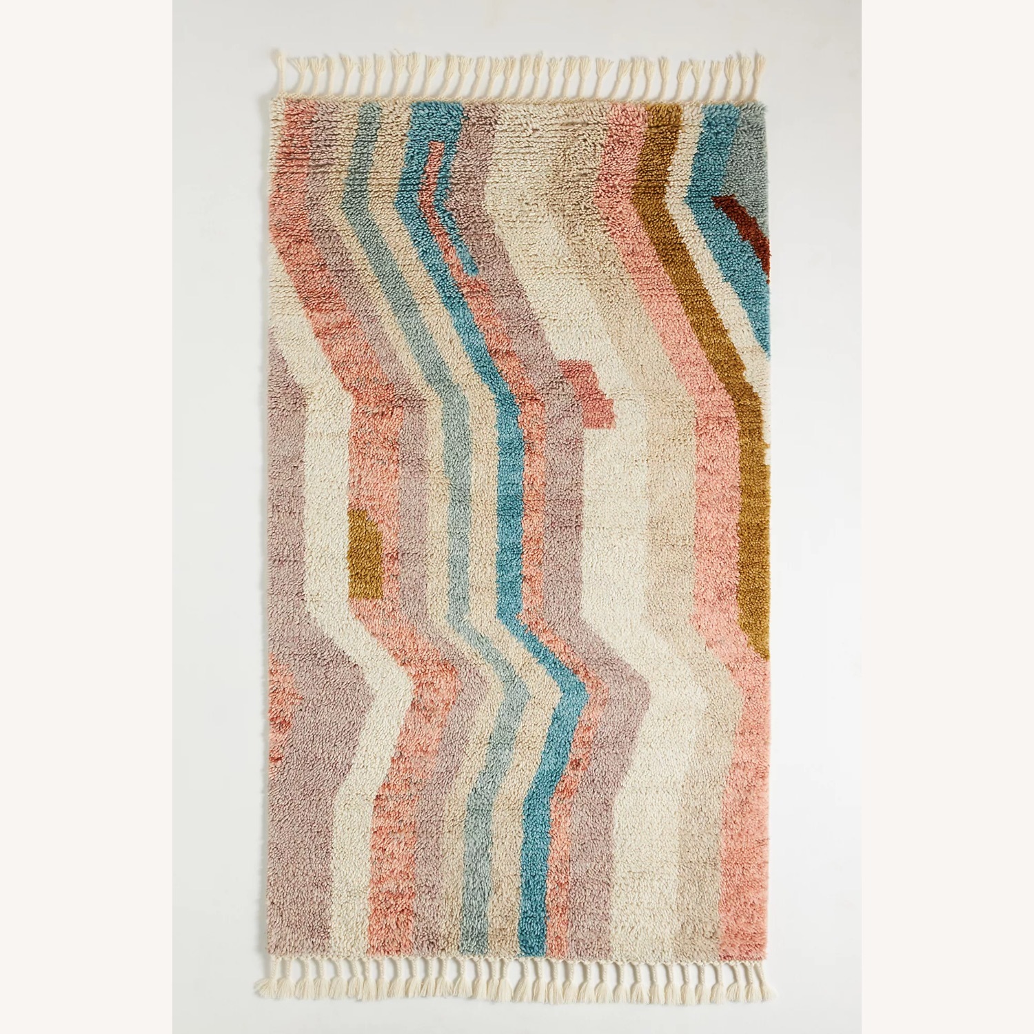 Anthropologie Hand-Knotted Idella Rug 5'x8' - image-0